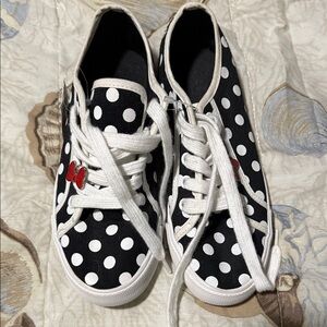 Black and White Polka Dot Sneakers